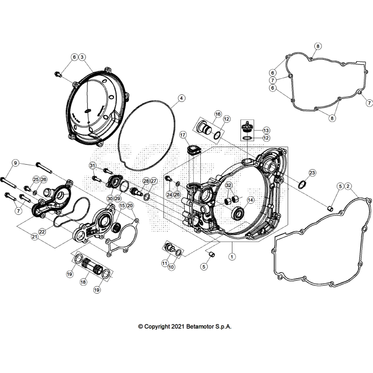 CARTER EMBRAYAGE 250 XTRAINER 2025